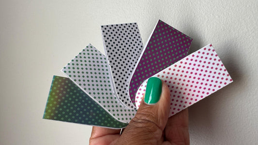 Holographic Polka Dot Magnetic Bookmarks