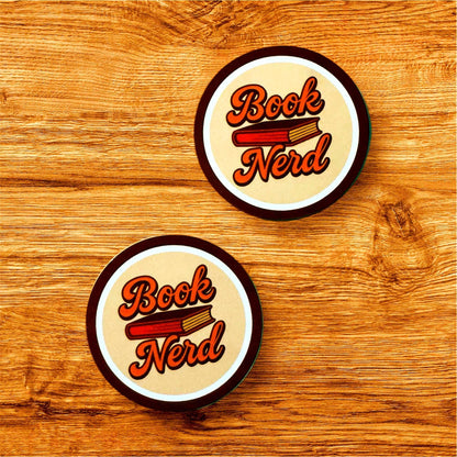 Book Nerd Vinyl Sticker | Book Lover Gift | Cute Bookish Sticker for Laptops, Journals, Water Bottles, and More