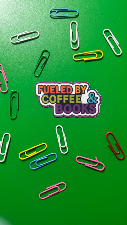 Bookish Vinyl Stickers – Buy Individually or as a Bundle | Fueled by Coffee, Bookish Baddies, Caffeinated Chapters | Laptop & Journal Decals