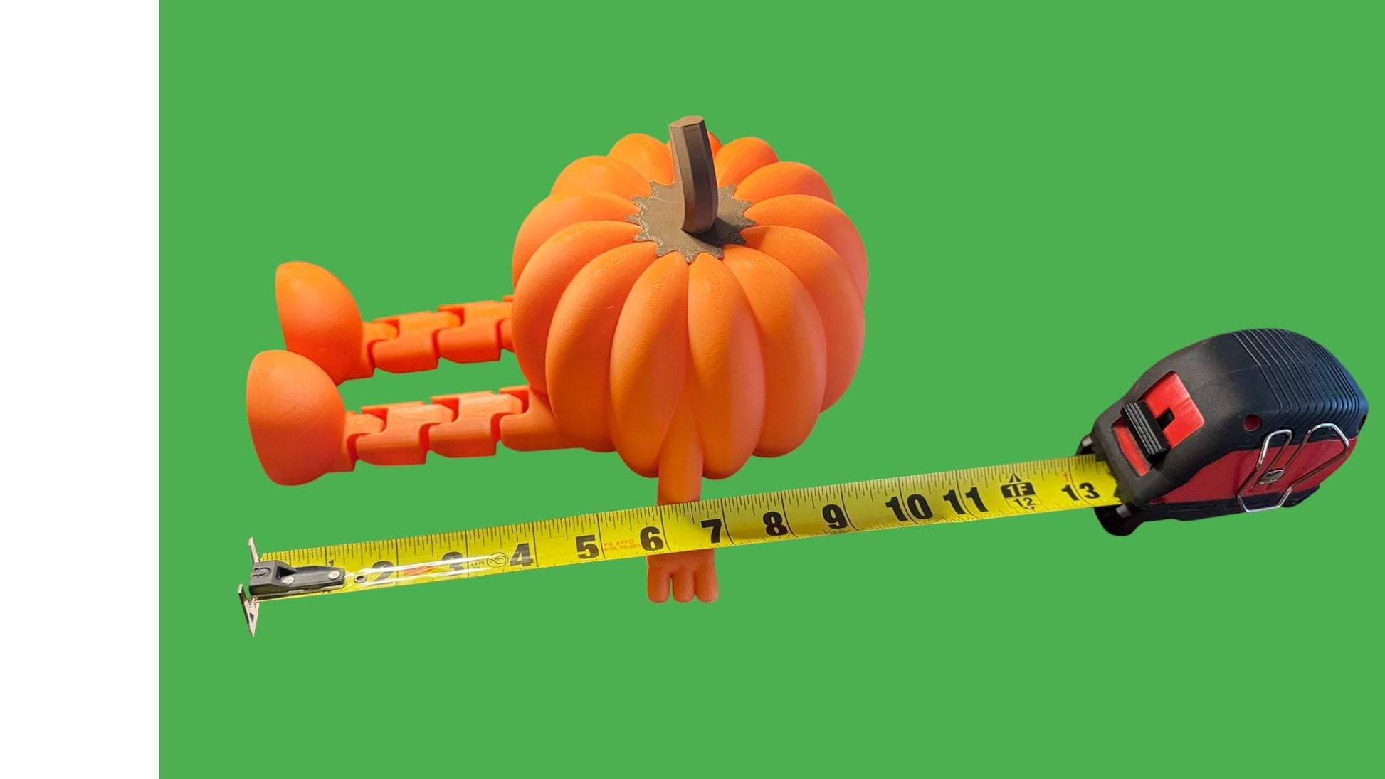 Halloween Pumpkin with Articulated Legs | Fall Home Décor | Spooky Pumpkin Shelf Sitters