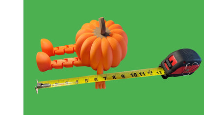 Halloween Pumpkin with Articulated Legs | Fall Home Décor | Spooky Pumpkin Shelf Sitters