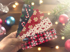 Set of four festive holiday candy bookmarks by Forcebuilder, featuring colorful, themed designs for holiday reading accessories.