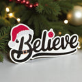 Santa script Christmas sticker from Forcebuilder featuring holiday faith and magic themes on festive vinyl decal
