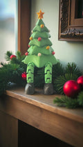 3D printed Christmas Tree articulated figurine by Forcebuilder, holiday shelf sitter for mantle decoration and teacher gift.