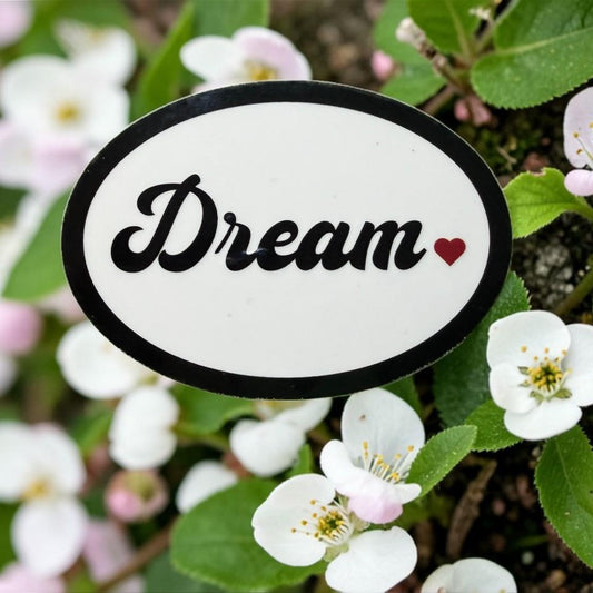 Waterproof Vinyl Dream Sticker | Modern Script, Vision Board Decal
